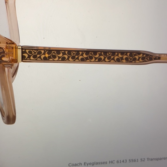 Designer frame coachHc6143 Transparent champagne frame5561 - Picture 11 of 12